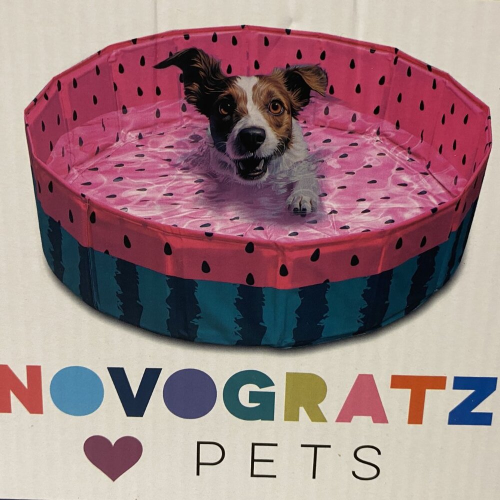 NOVOGRATZ ♥ PETS Foldable Dog / Pet Pool –Watermelon Design - Dog Not Included